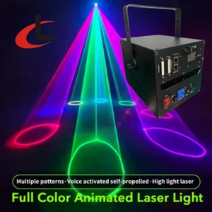Stage Light 5W RGB Full Color DMX512 Lazer Animation Laser Light for DJ Disco - Picture 1 of 8