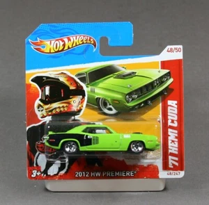 Hot Wheels Premiere 2012 1971 Plymouth HEMI Cuda grün V5336 1/64 - Bild 1 von 1