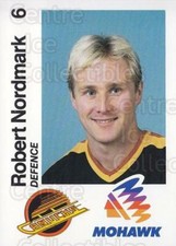 1988-89 Vancouver Canucks Mohawk #14 Robert Nordmark