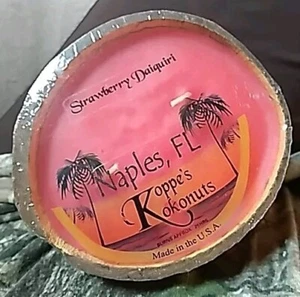NEW Koppe Kokonuts Kandles Candle Coconut Shell NAPLES Florida Strawberry Daiqui - Picture 1 of 2