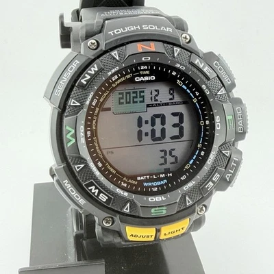 Casio Pathfinder PAG240 3246 Resistente Solar Digital Reloj Hombre Multifunción Foto 1 de 4