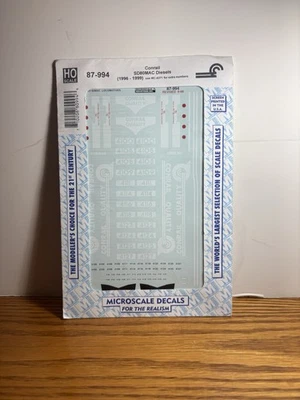 HO Scale Microscale Conrail SD80MAC Decals 87-944 - Image 1 of 2