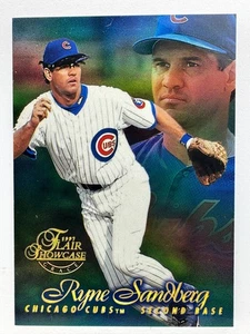 1997 Flair Showcase ROW 1 #23 Ryne Sandberg Cubs Refractor HOF RARE PARALLEL - Picture 1 of 3
