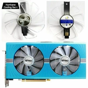 Cooling Fan For Sapphire NITRO RX480 RX470 GPU CF1015H12D HQ 95 mm - Afbeelding 1 van 10