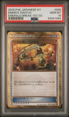 PSA 10 Energy Switch 1st Edition 090/078 - Japanese Pokémon XY Emerald Break - Image 1 of 2