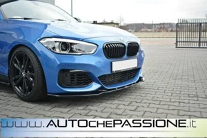 Splitter/Spoiler anteriore BMW Serie 1 F20 2015> restyling facelift nero lucido - Foto 1 di 5