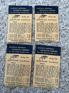 4 Packungen Mantua’s Automatic Couplers HO NR. 780 - NOS - Bild 1 von 2