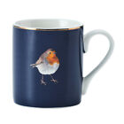 Dark Blue Straight Shape Robin Coffee And Tea Mug Birthday Gifts Homewares