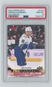 2022-23 Upper Deck Young Guns Canvas Andrei Kuzmenko RC PSA 10 #465