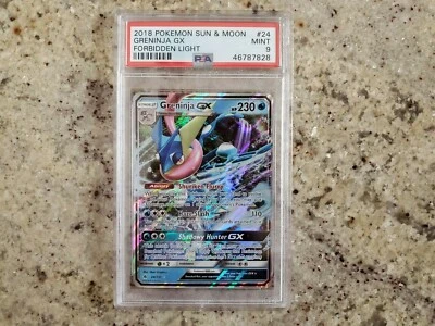 2018 Pokemon Sun & Moon: Forbidden Light- Greninja GX (#24) PSA 9 - Image 1 of 2