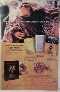 2003 Der dunkle Kristall DVD Vintage Druck Werbung/Poster offizielle Promo Kunst! - Bild 1 von 4
