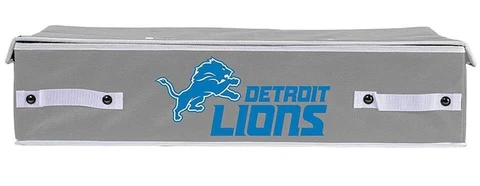 Detroit Lions NFL Large 26"x18"x6" Collapsible Under the Bed Storage Bin Cover