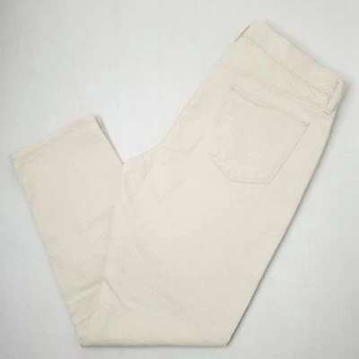 Pantalones de mezclilla Banana Republic Traveler para hombre 35x30 ajustados blancos marfil manchados nuevos sin etiquetas Foto 1 de 4