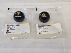 2 Davies Molding Round Lever Shaft Gear Shift Knob Ball Black Threaded 1/2" - 13 - Picture 1 of 9