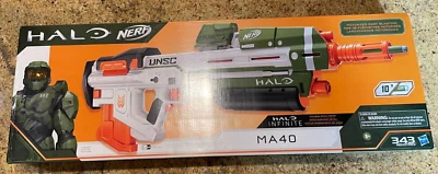 NERF Halo MA40 Motorized Dart Blaster (E9262) NEW/Sealed with Code - Image 1 of 4