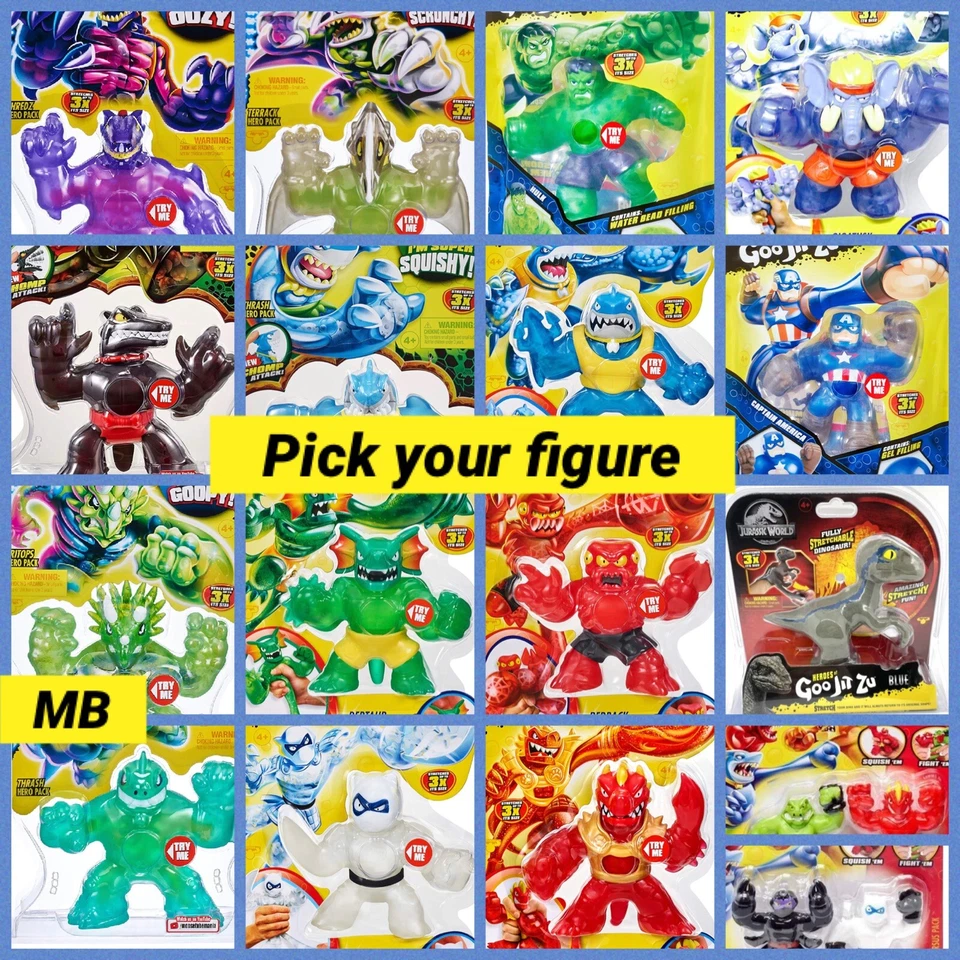 Serie Youtube Heroes of Goo Jit Zu Figuras de Acción Marvel Dino NUEVO Envío Gratis Foto 1 de 1