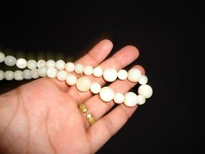 old natural mother of pearl antique neklace
