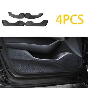 For Cadillac CT5 2020-24 Carbon fiber Door Anti Kick Guard Panel Overlay Trim 4p - Picture 1 of 7