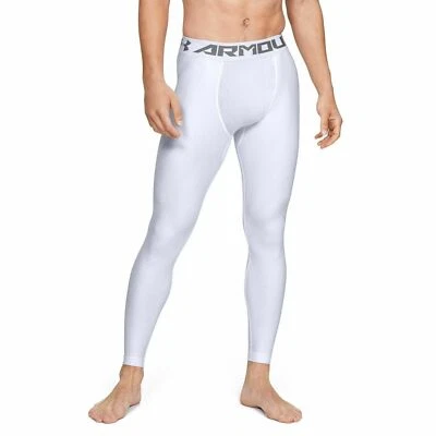 Mens Under Armour HeatGear Armour 2.0 Legging White 2XL MSRP $35 [1289577-100]  - Image 1 of 4