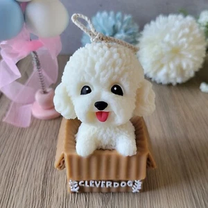 Cute Candle Poodle Soy Wax Candle Handmade Housewarming Gift Unique Candle Gift - Picture 1 of 13