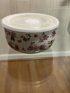"GRACE DESTRY Flor Floral Mariposa Cerámica Cuenco de Almacenamiento con Tapa y Dial Ventilación 5""" - Imagen 1 de 5