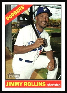 2015 Topps Heritage Jimmy Rollins #721 Los Angeles Dodgers - Bild 1 von 2