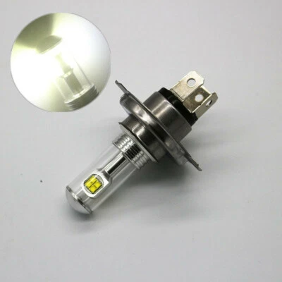 H4 Motorcycle Headlight White Bright Front Lamp Bulb COB High/Low Beam 6500K LED - Image 1 of 4