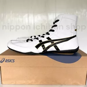 【Made to order】ASICS Wrestling Shoes 1083A001 EX-EO TWR900 White x Black - Picture 1 of 4