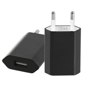 Adaptateur Secteur USB Européen Prise EU Chargeur Mural Voyage pour Téléphones - Photo 1 sur 5