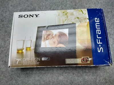 Sony S-Frame 7” Digital Photo Frame Model DPF-D72N Color Black And 2 Other Frams - Image 1 of 4