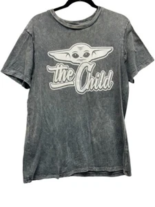 Men's "The Child" Star Wars Disney Sz Medium Short-Sleeve Gray T-Shirt - Picture 1 of 4