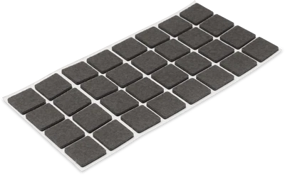 Möbelgleiter/Filzgleiter selbstklebend, Quadratisch, Filz, Braun, Höhe 3,5 mm - Bild 1 von 3