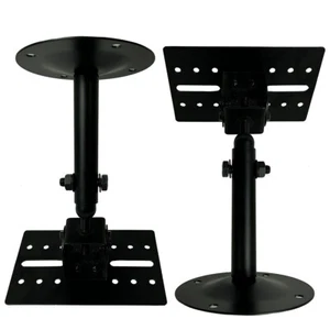 Soportes de altavoz universales de ajuste de rotación de ángulo de techo de montaje en pared de 2 piezas - Imagen 1 de 24
