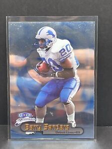 1998 Fleer Brilliants Blue 25B Barry Sanders Detroit Lions NFL football card