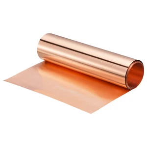 Copper Sheet Roll Pure Copper Flashing Strip Metal Foil Plate 3500x200x0.06mm - Picture 1 of 7