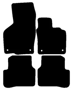 Fits VW CC 2008-2017 Black Luxury Velour Tailored Car Mats Hitech - Picture 1 of 6