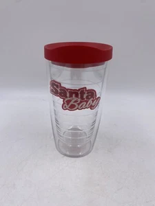 Tervis 16oz Clear Insulated Cup With Red Lid SANTA BABY - Picture 1 of 6