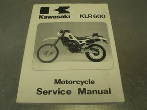 Kawasaki KLR600 1984 manual de servicio de fábrica 84 KLR 600 99924-1050-01 guía OEM - Imagen 1 de 7