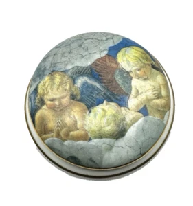Vatican Cherubs Praying Trinket Keepsake Box Porcelain 4" Vatican Museum Italy - Picture 1 of 5