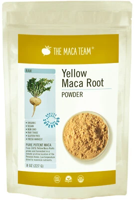 Polvo de raíz de maca peruana orgánica cruda - cosecha fresca, libre de OGM, comercio justo Foto 1 de 4
