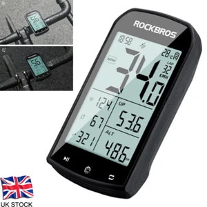ROCKBROS Bike Computer Waterproof Wireless Bluetooth ANT+ Odometer Speedometer - Picture 1 of 14