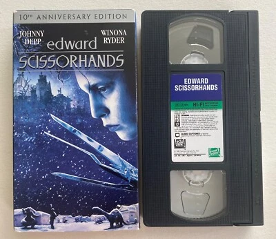 Edward Scissorhands VHS movie 2000 FANTASY 10th Anniversary Edition Tim Burton Foto 1 de 4