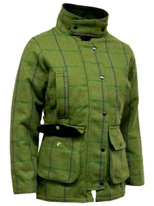 Game Ladies Abby Tweed Hunting Shooting Quilted Jacket - Purple Lining - Picture 1 of 1