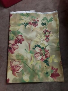 De colección. COVINGTON 5th AVE DESIGNS 5 YARDAS. CORTINAS COJÍN DE TELA Serigrafía Floral - Imagen 1 de 10