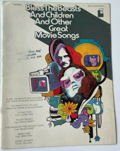 Bless the Beasts and Children and Other Great Movie Songs 1972 Sheet Music Book - Picture 1 of 6