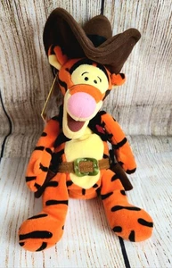 Vintage Cowboy Tigger Beanie Plüsch, Disney Store, mit Etikett - PORTOFREI - Bild 1 von 6