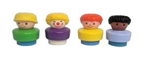 4 Fisher Price Little People Vintage CHUNKY People 1990 Cute - Picture 1 of 11