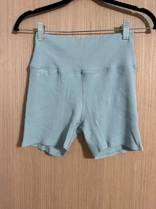 Daily Drills Ribbed Biker Shorts, Size Large - Picture 1 of 4