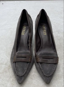 Lauren Ralph Lauren Edeena II Damen-Pumps braun grau Stiletto Größe 8 - Bild 1 von 6