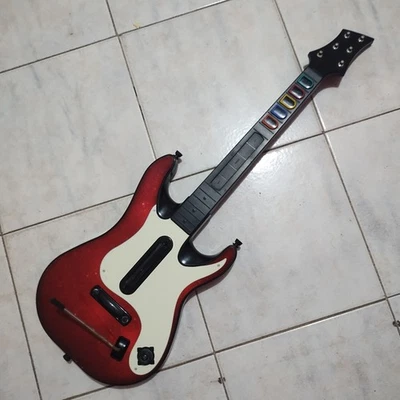 Sin probar - Guitarra PS2/PS3 Guitar Hero/Band Hero 5 Red Octane solamente  Foto 1 de 4